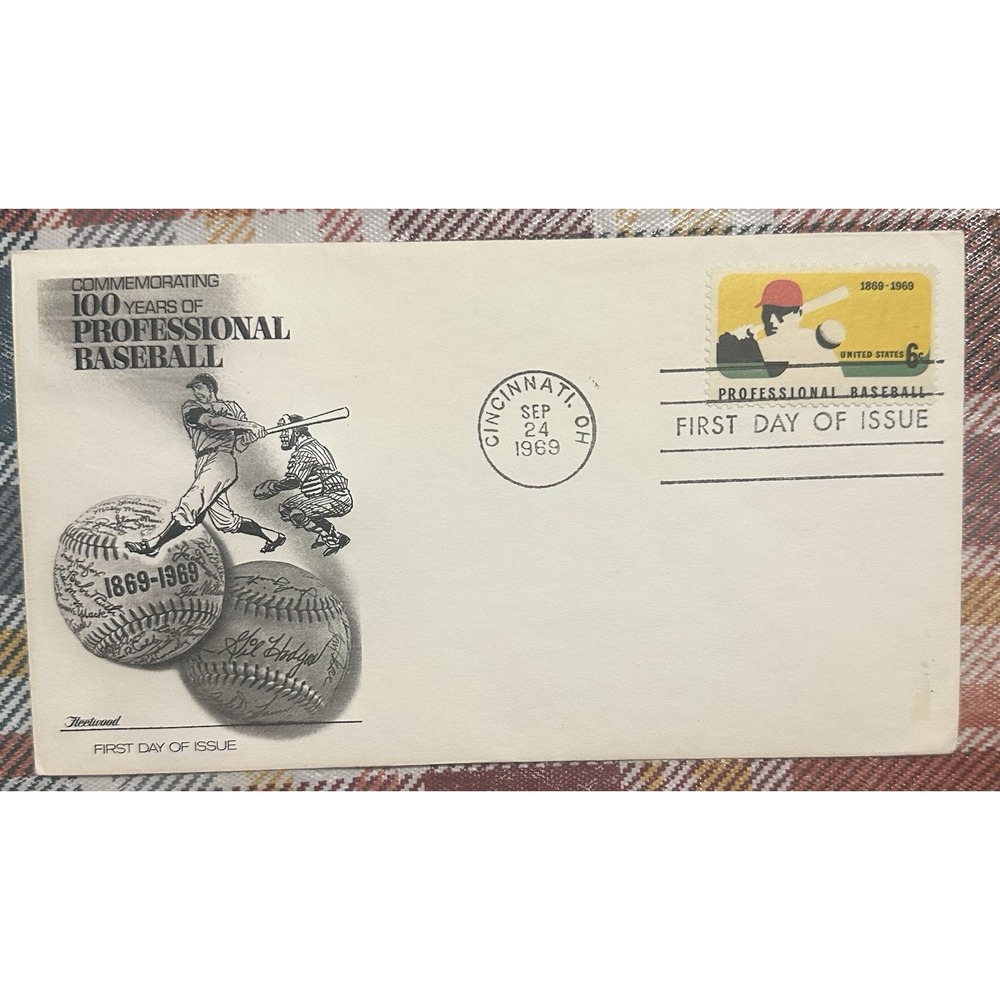 1381 Fleetwood Cachet 1969 Professional Baseball Unaddressed First Day Cover